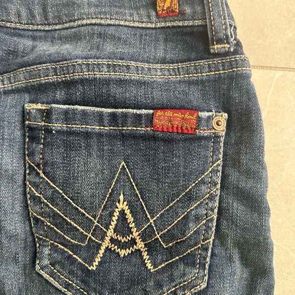 7 for all mankind denim shirt size 10 - Picture 5 of 7